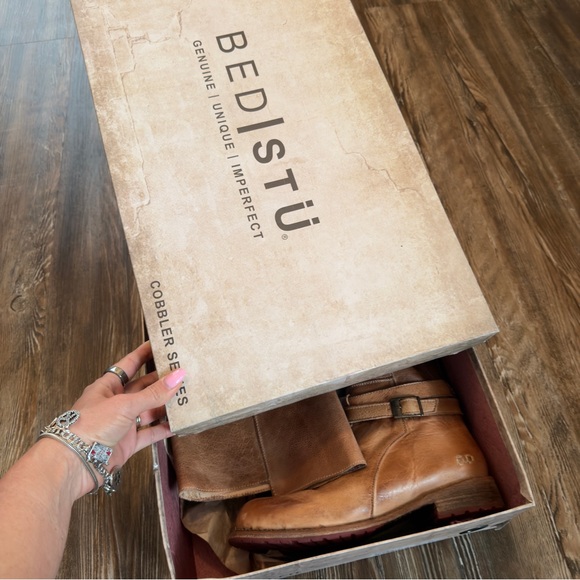Bed Stu Bristol knee high riding boots in tan rustic leather size 7.5 - Picture 11 of 11